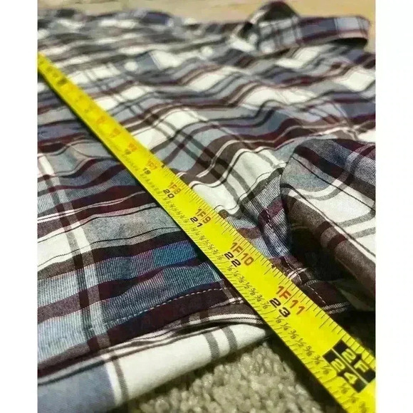 J Crew Mens Shirtings Classic fit  Button Up Shirt Plaid Size Large 100% Cotton - Picture 7 of 8